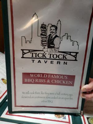 Tick tock tavern - The Tick Tock Tavern is a reborn, classic corner bar in South St. Louis, Missouri. After decades of operation, the Tick Tock closed in 1994 and been reopened in 2014. We present 10 beers on tap nightly, with another two-dozen in cans and bottles, highlighting a large number of St. Louis offerings. 